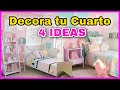 4 MANUALIDADES PARA DECORAR TU HABITACIÓN | DECORA TU CUARTO | NatyGloss