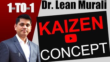 KAIZEN CONCEPT.(1-TO-1 Session with Dr. Lean Murali)