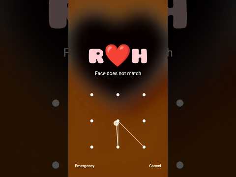 R love H pattern lock ❣️ || R❤H Phone lock || Love status #status