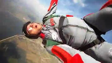 Skydiving Student Spins Out Of Control