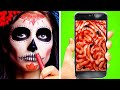 SPOOKY HALLOWEEN TRANSFORMATIONS || Crazy Pranks On Friends! Cool Party Makeup By 123GO! Genius