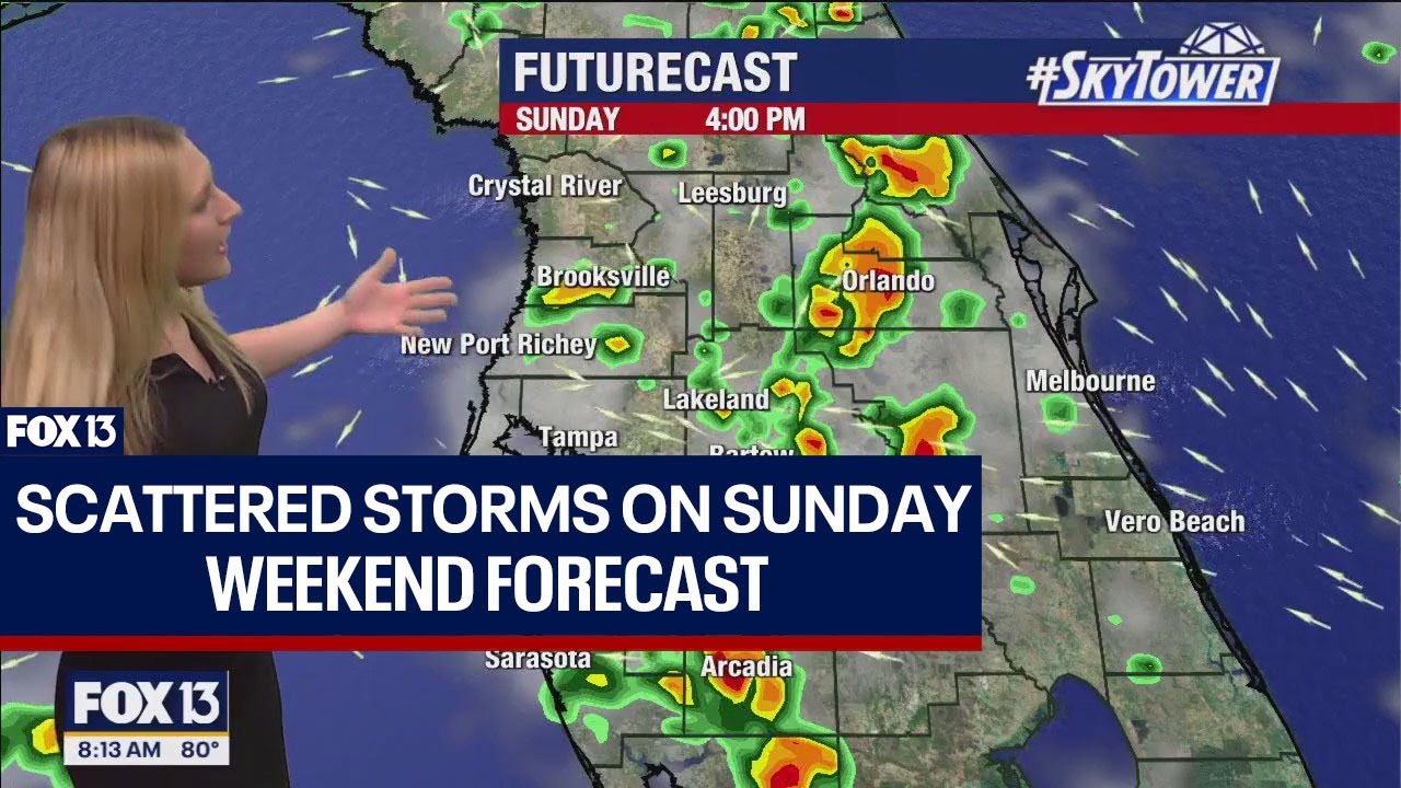 Tampa weather: Storms later on Sunday - YouTube