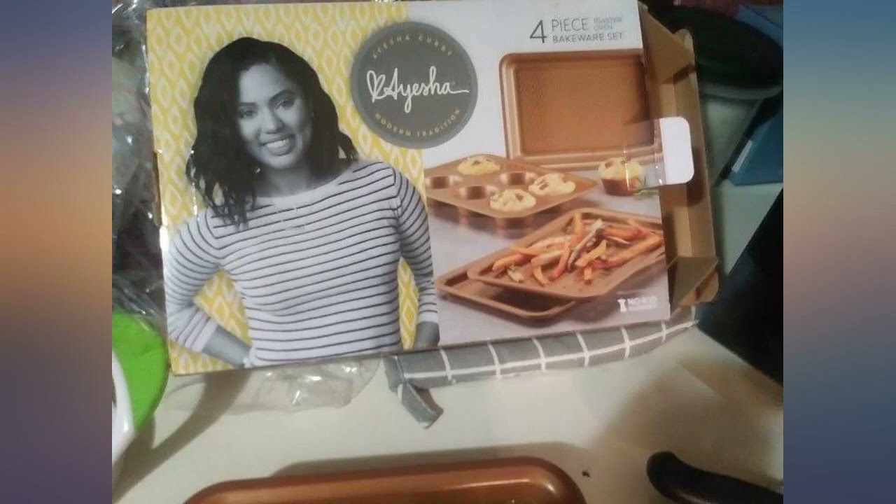 Ayesha Curry 4pc Copper Toaster Oven Bakeware Set