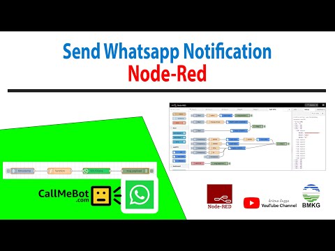 Install and Send Simple Whatsapp Notification - Node Red