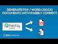 Pabbly connect  create word  pdf documents