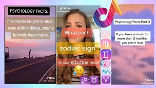 PSYCHOLOGY FACTS AND ZODIAC SIGNS FACTS TIKTOK COMPILATION