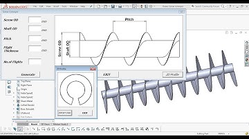 Screw Conveyor Automation - Solidworks Macro API