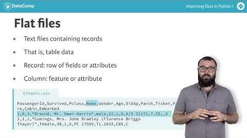 Importing flat files with Python
