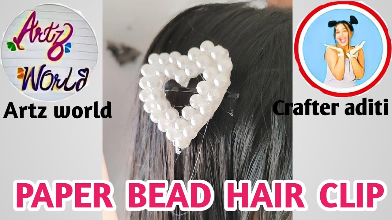 Recreate CrafterAditi viral hair clip video Diy hair clip YouTube