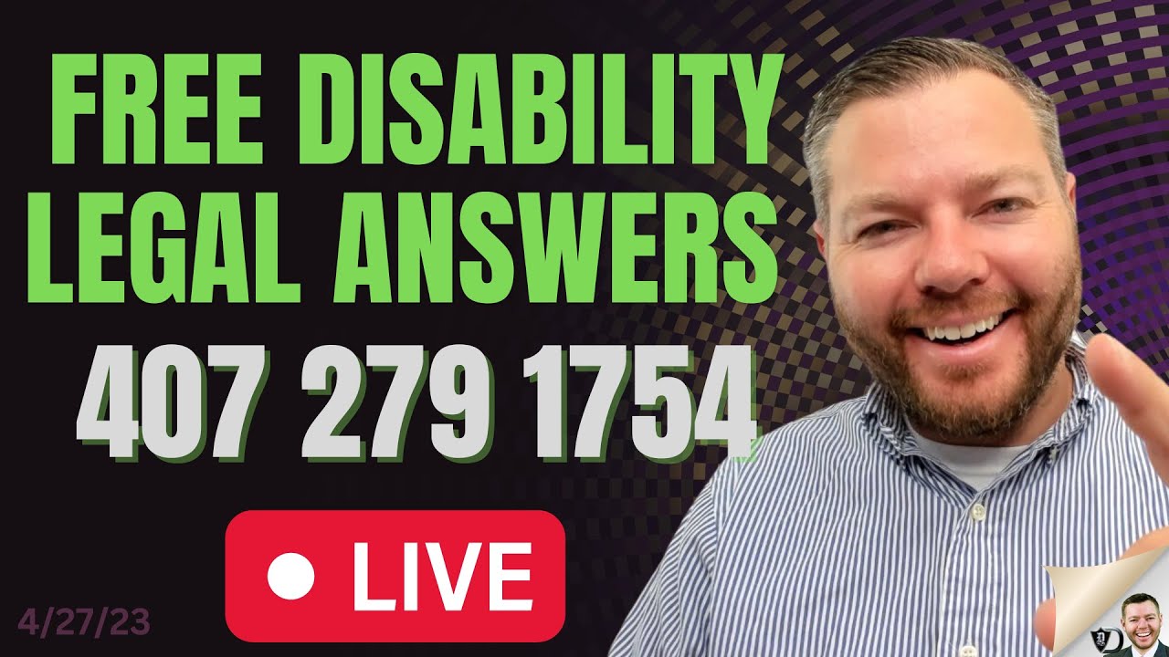 Attorney Goes LIVE TO ANSWER QUESTIONS. Disability Resolution Walter Hnot