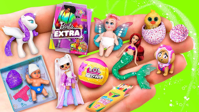 11 DIY Miniature Dolls and Toys for LOL OMG 