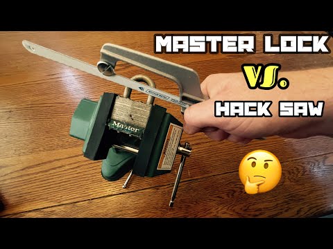 Will a hack saw cut through a Master lock Shackle?