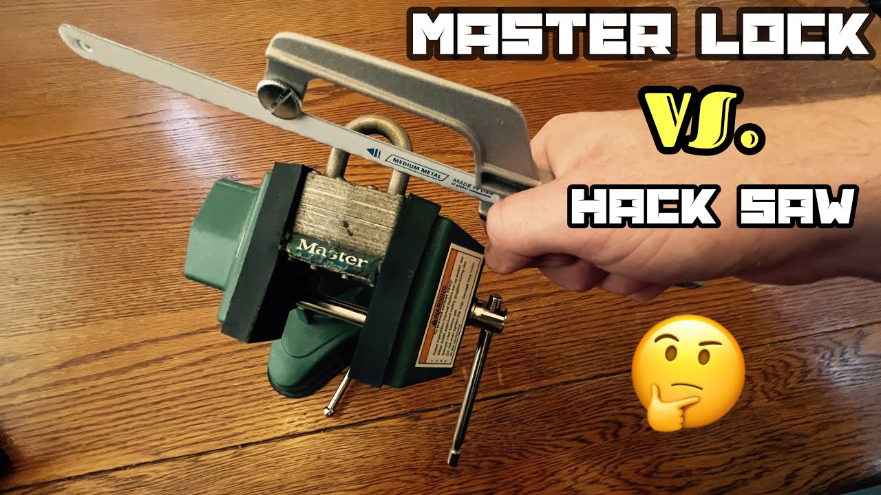 Hacksaw safety when cutting a padlock