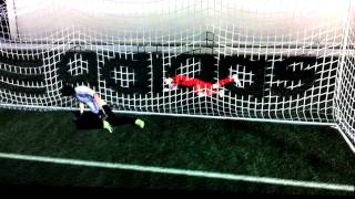 FIFA 12 Bug - Player Goes Through the Net