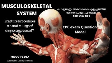 Fracture Coding I Musculoskeletal System I #Musculoskeletalsystemmalayalamcptcoding #CPTmalyalam