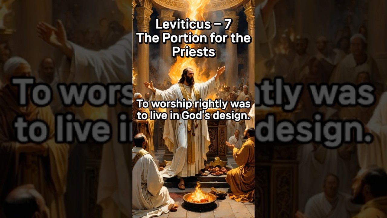 Leviticus – 7. The Portion for the Priests 