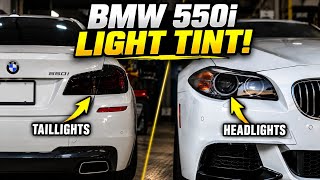 BMW 550i Head Light and Tail Light Tint