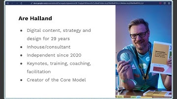 Introducing The Core Model for Technical Documentation — Are Halland and Scott Abel