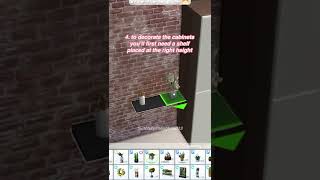 WALK-IN CLOSET WARDROBE TUTORIAL | The Sims 4 #shorts screenshot 2