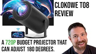 Clokowe T08 Full Review: Budget projector with the BEST keystone control I've seen + 720p image!