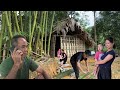 The father back home has sold all the land, and H&agrave; and his wife and children are building a new home