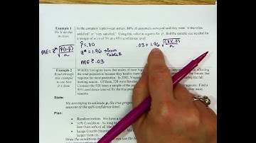 AP Statistics - 8.2 Example 1 Video Notes