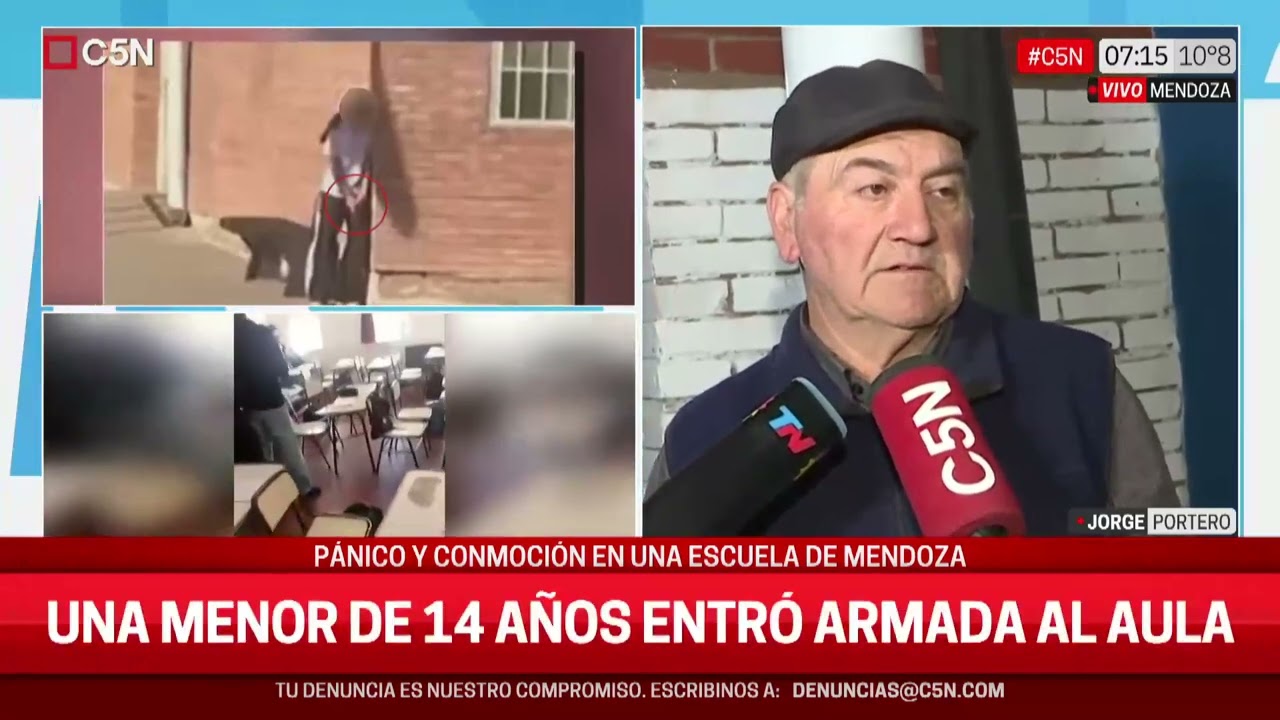 PÁNICO en el AULA: HABLA JORGE, PORTERO de la ESCUELA donde se ATRINCHERÓ una ALUMNA