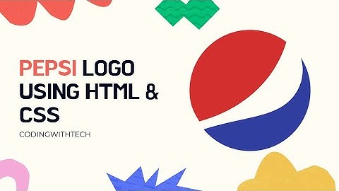 CSS Tutorial: Pepsi Logo Using Html And CSS | Pepsi Logo Using CSS | Coding With Tech