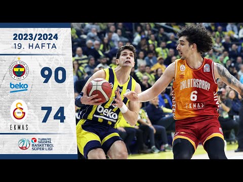 Fenerbahçe Beko (90-74) Galatasaray Ekmas - Türkiye Sigorta Basketbol Süper Ligi - 2023/24