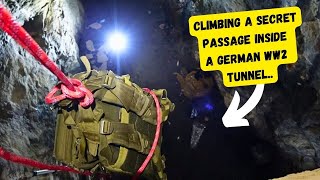 Secret passage in a German WW2 tunnel climbed. Mystery solved and AMAZING end !