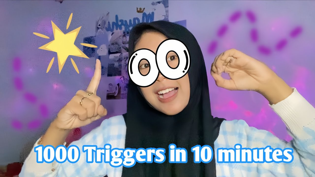 ASMR Fast 1000 Triggers in 10 Minutes