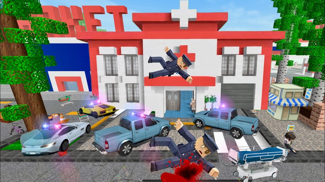 School party craft Police man  jumps from building, taken to hospital in party craft 
