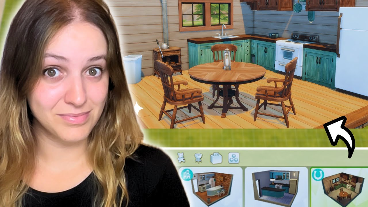 Los Sims 4 PERO SOLO puedo utilizar HABITACIONES PREDISEÑADAS | Reto de Construcción || Marta