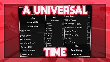[INSANE] A Universal Time Script GUI | Give All Stands | Item Farm | *PASTEBIN 2021*