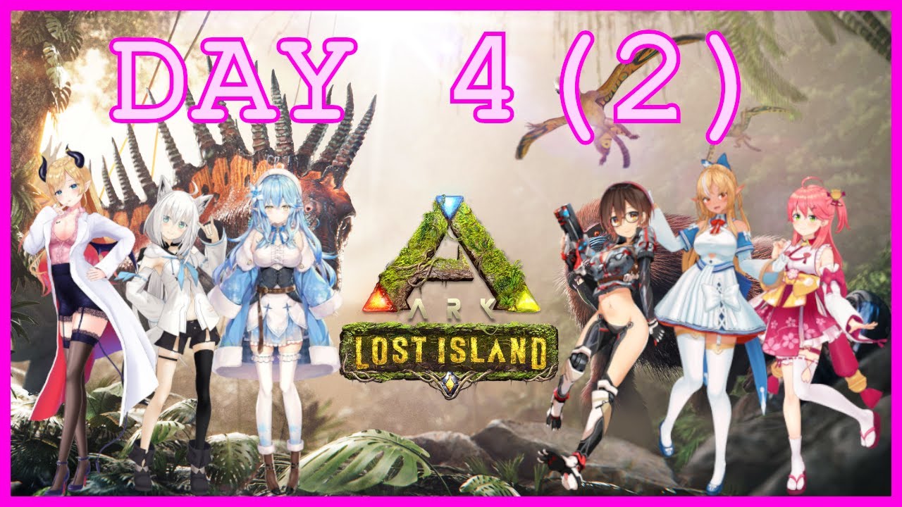 Raptors feast well tonight - HoloArk Lost Island Day 4(2) Fubuki, Flare, Roboco, Choco, Lamy, Miko