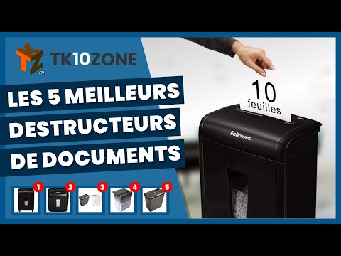 Déchiqueteuse de documents destructeur broyeur de papier documents