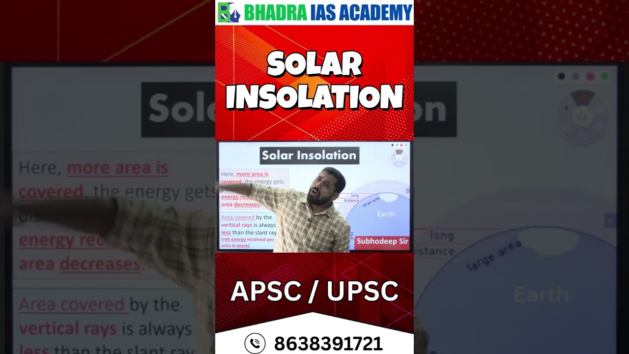 Solar Insolation | APSC & UPSC | Best APSC & UPSC Coaching in Guwahati