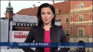 TVP1 Wiadomości - Intro (25 lat wolności, 2014) Resimi