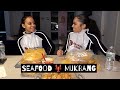 SEAFOOD MUKBANG WITH MY TWIN 🤩 | Krys V