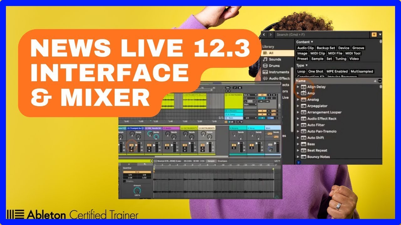 Interface Plus Lisible ! NEWS Ableton Live 12.3