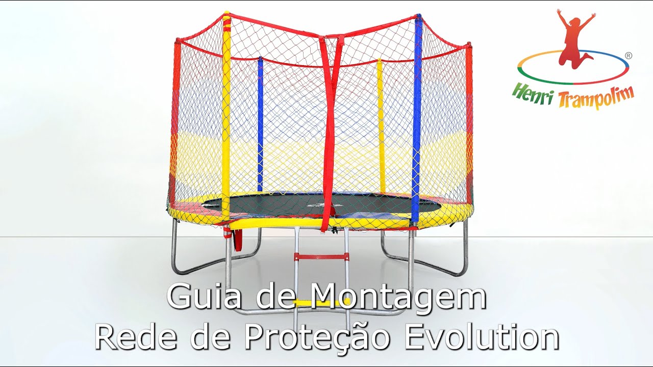 Montagem Rede de Proteção Evolution - Henri Trampolim