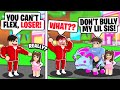 Rich Flexer *BULLIED* Our Little Sister... SO WE FLEX OFF BATTLED HIM! (Roblox Adopt Me)