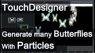 26th-A Butterfly particles mapping(English)[TouchDesigner]