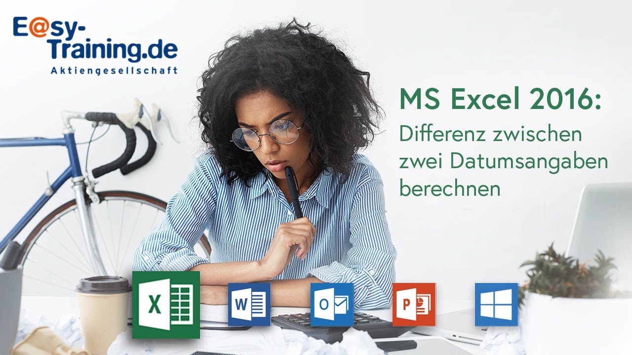Update Excel 2016: Differenz zwischen zwei Datumsangaben berechnen