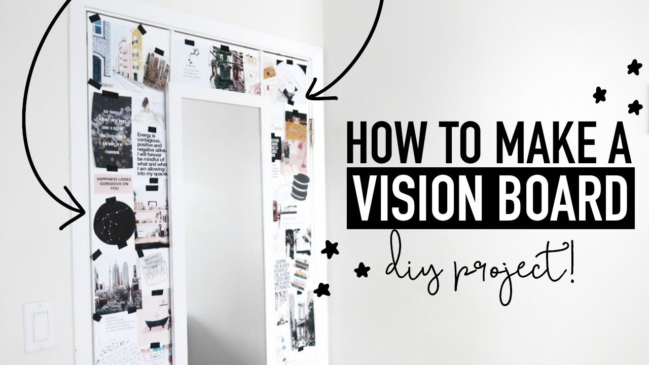 HOW TO MAKE A VISION BOARD | attracting your dreams + goals - YouTube
