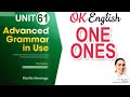 Unit 61 One / Onces - заменяющие местоимения в английском языке | Английский advanced