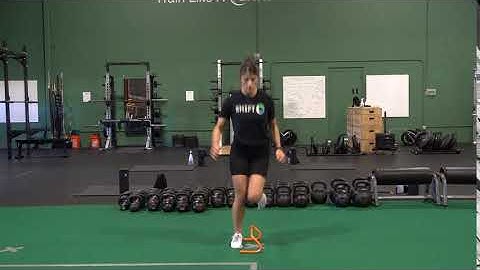 Single Leg Lateral Hurdle Hops With Bounds