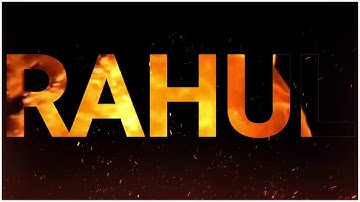 Rahul Name WhatsApp Status || Rahul Name Art Video || New Attitude Status Video