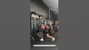 Barbell Split Squat - Drop Catch - Hanging Plates | PerformHQ #shorts