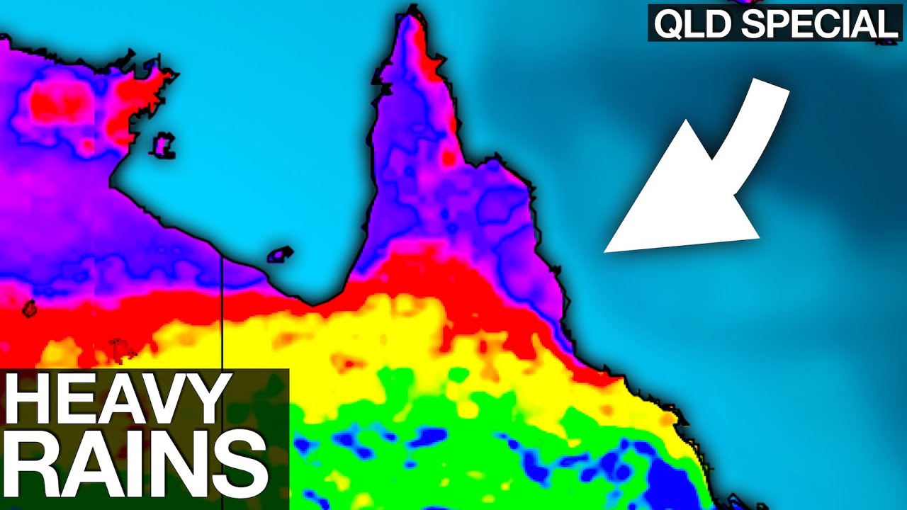 Queensland: Heavy Rainfall Forecast as a Tropical Low Strengthens - YouTube